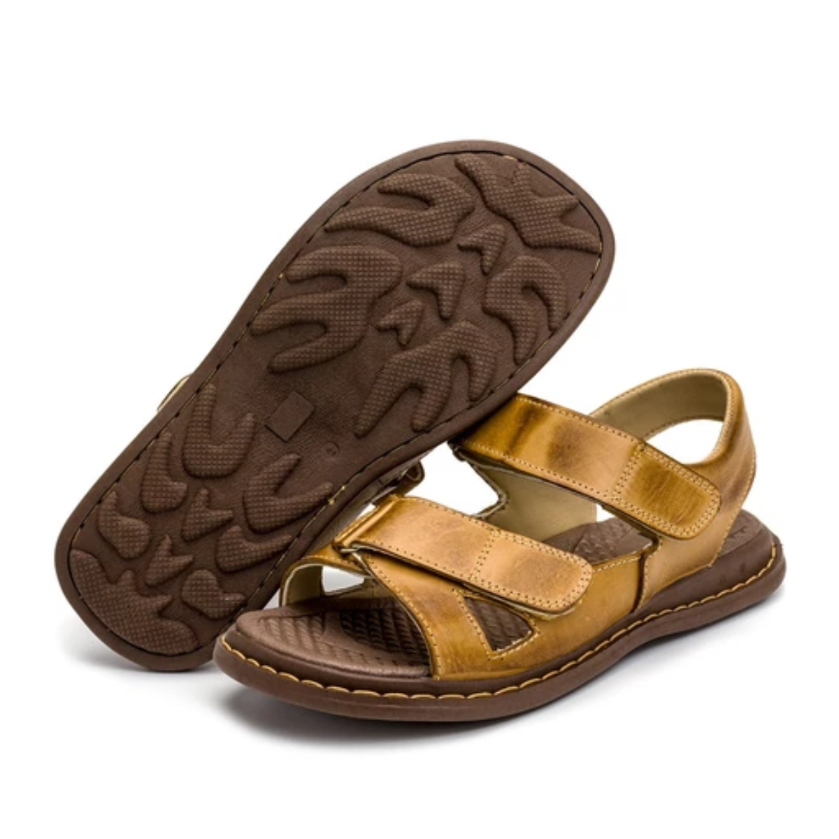 Sandália Masculina de Couro Confortável