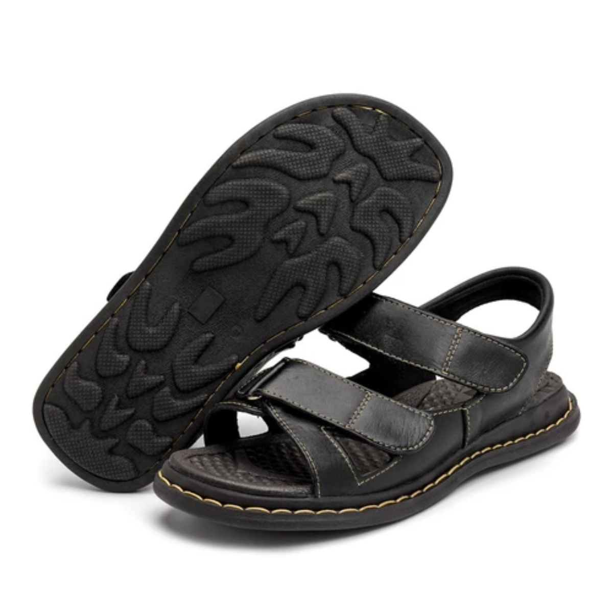 Sandália Masculina de Couro Confortável