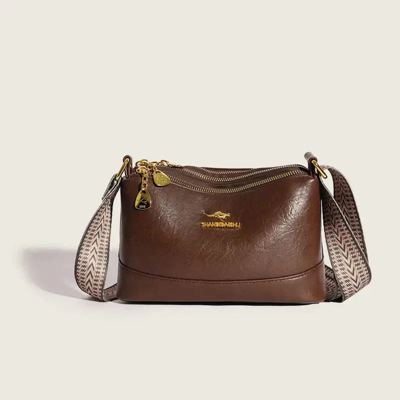 Bolsa de Couro Feminina Transversal