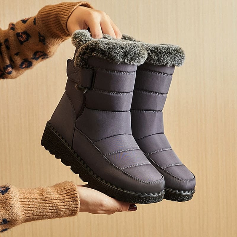 Bota Para Neve Feminina Forrada Impermeável