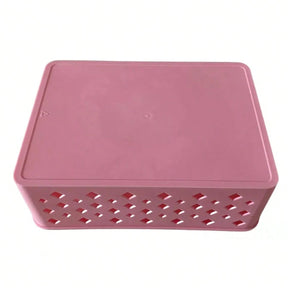 Kit 2 Cestos Empilháveis Rosa