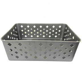 Kit 5 Cestos Organizadores Cinza 19x13x7cm