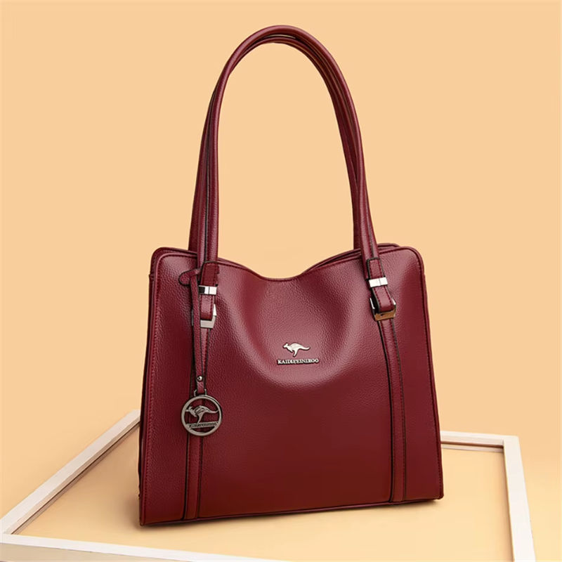 Bolsa de Ombro Feminina de Couro Legítimo