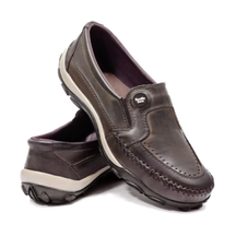 Tênis Masculino Slip On Confortável De Couro