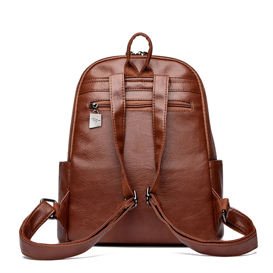 Bolsa Mochila Feminina de Couro Luxuosa
