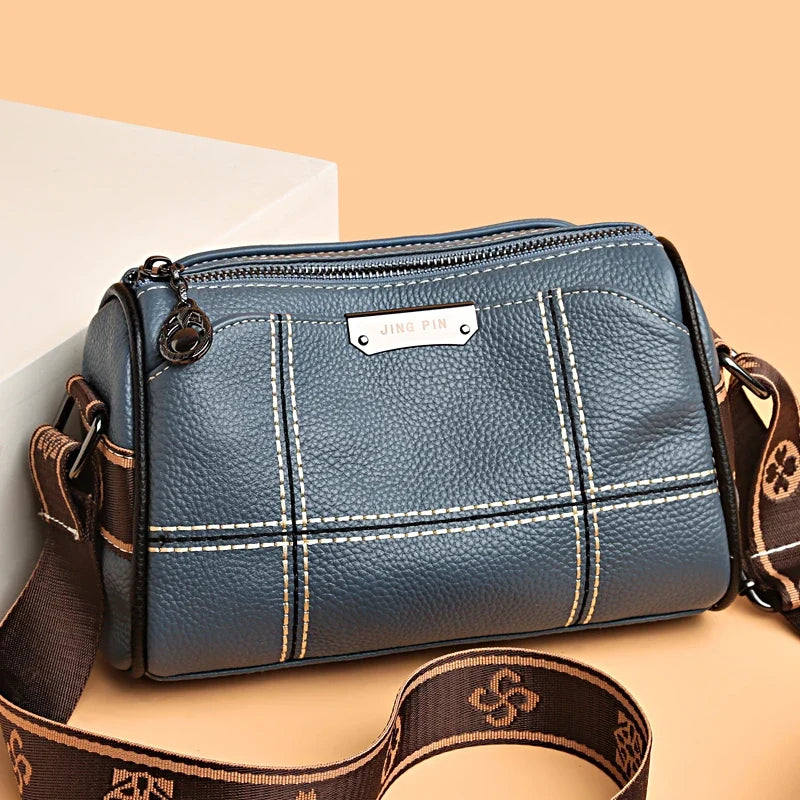 Bolsa Transversal Feminina de Couro