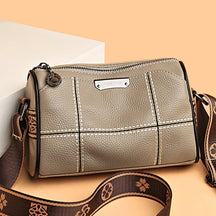 Bolsa Transversal Feminina de Couro