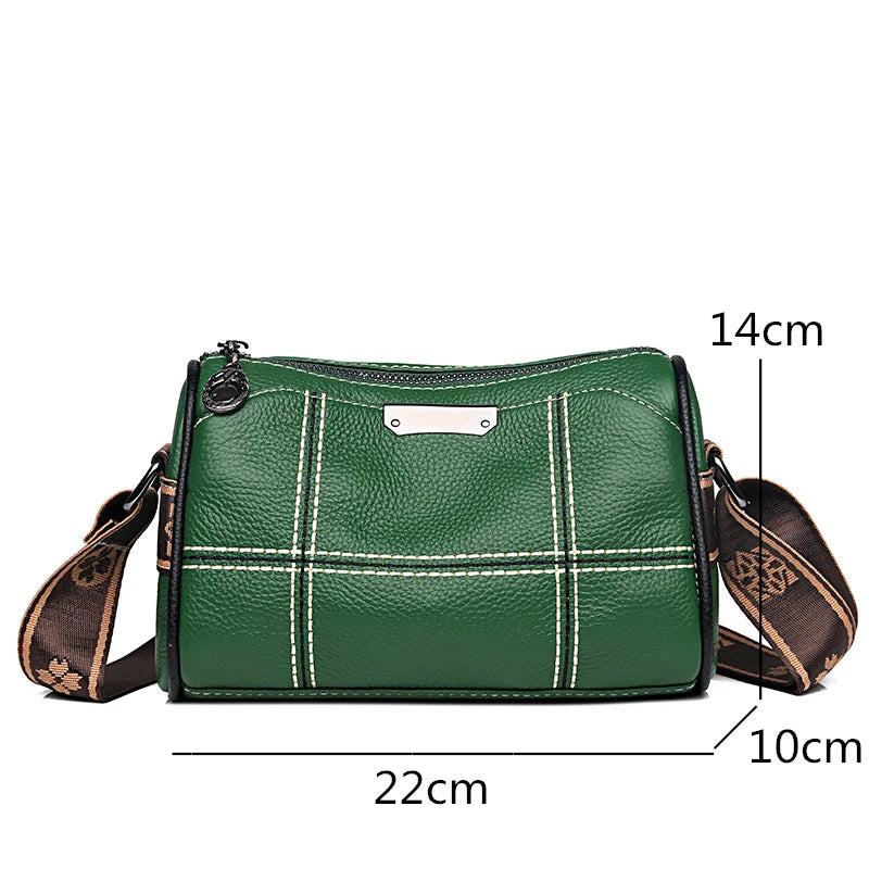 Bolsa Transversal Feminina de Couro