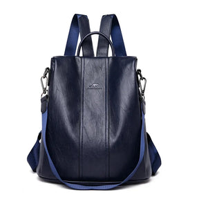 Bolsa Mochila Feminina de Couro