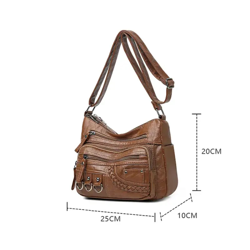 Bolsa De Couro Feminina Transversal