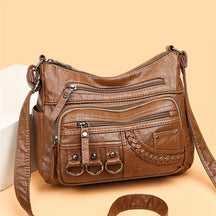 Bolsa De Couro Feminina Transversal