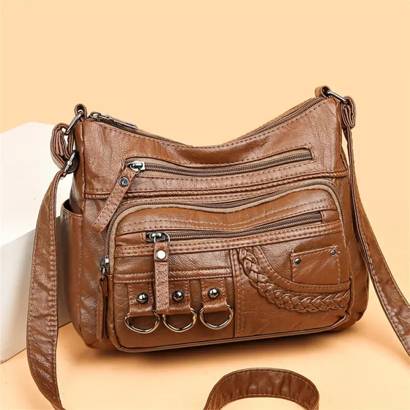Bolsa De Couro Feminina Transversal