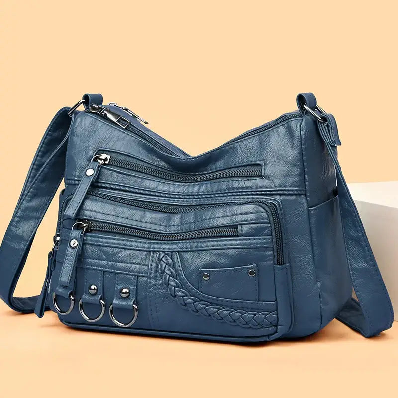 Bolsa De Couro Feminina Transversal