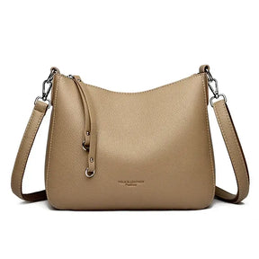 Bolsa de Couro Feminina Transversal