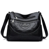 Bolsa de Couro Feminina Transversal