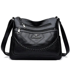 Bolsa de Couro Feminina Transversal