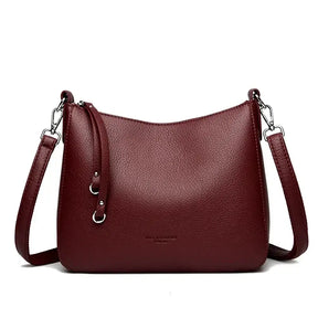 Bolsa de Couro Feminina Transversal