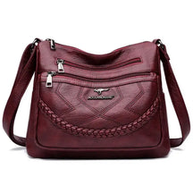 Bolsa de Couro Feminina Transversal