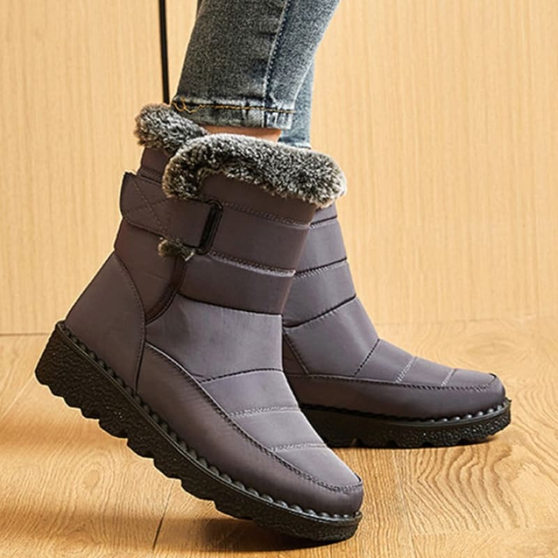 Bota Para Neve Feminina Forrada Impermeável