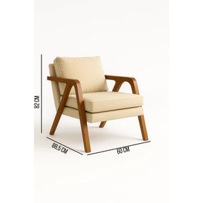Kit 2 Poltronas Mona - Linho Cinza