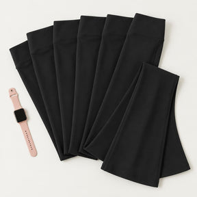 Kit 5 Calças Legging Flare Cintura Alta Feminina + Smartwatch