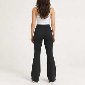 Kit 5 Calças Legging Flare Cintura Alta Feminina + Smartwatch
